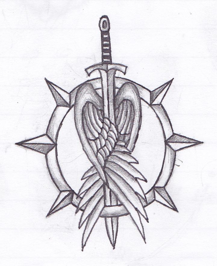720x880 Collection Of Sword Tattoos Drawing