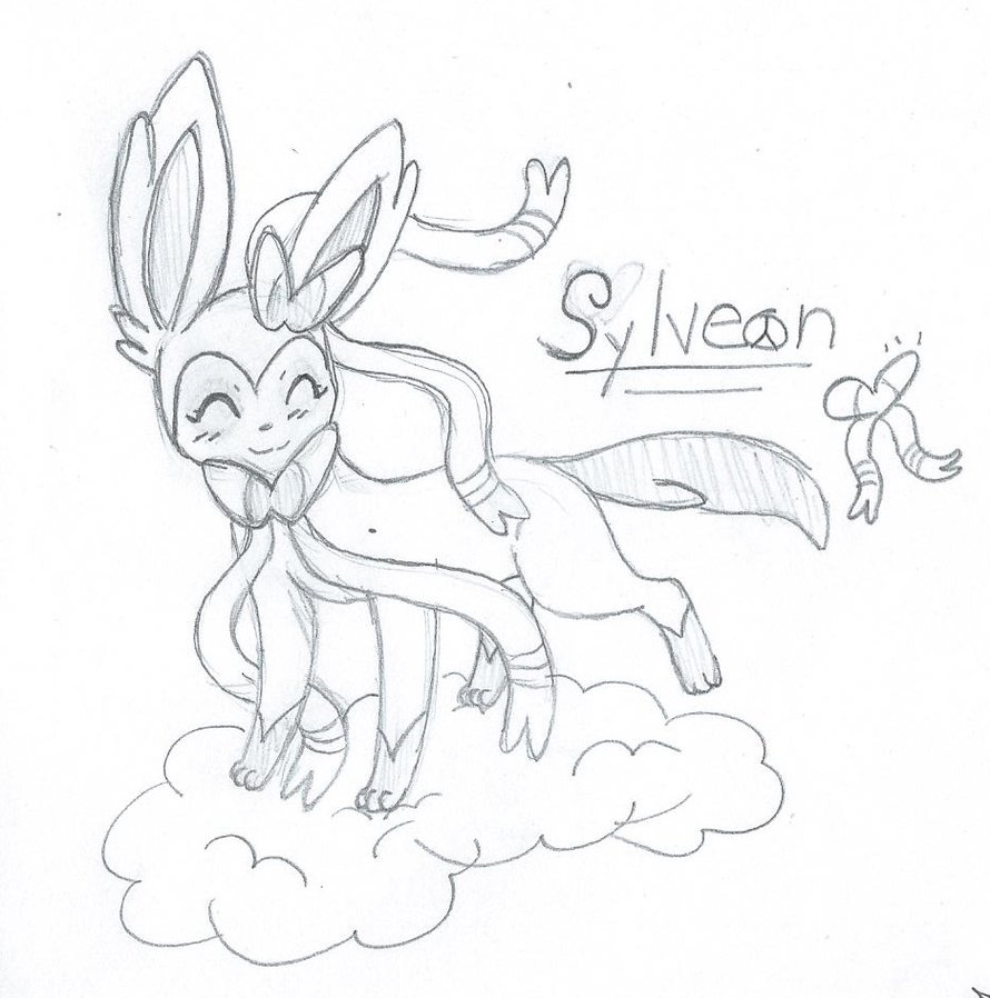 890x898 Sylveon Sketch By Owls1999