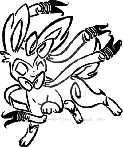 400x477 Tribal Sylveon By The Mortal Goddess
