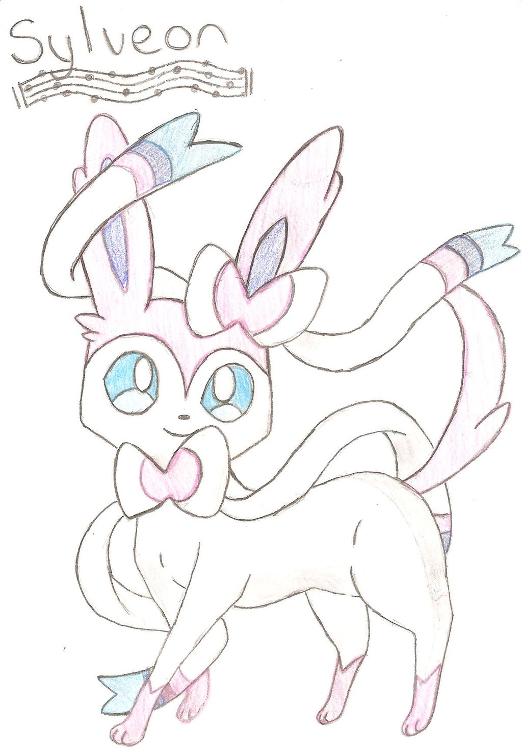 1024x1475 Sylveon Drawing By Pikaneon246
