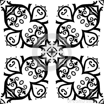 400x400 Abstract Background Black And White Pattern Design Isolated Vector