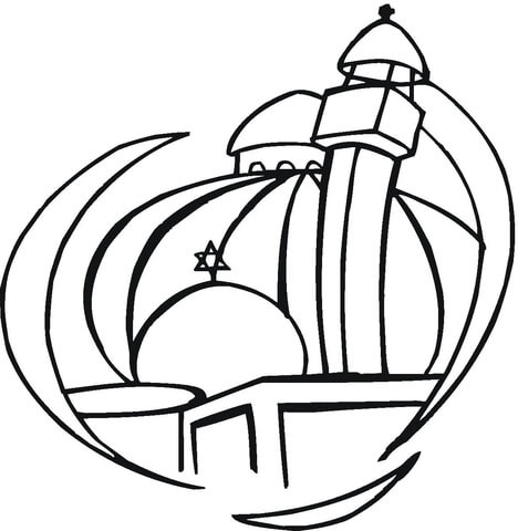 468x480 Synagogue Coloring Page Free Printable Coloring Pages