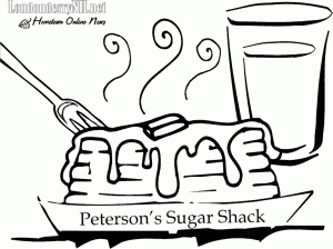 300x224 Maple Syrup Coloring Book Black White And Maple Syrup