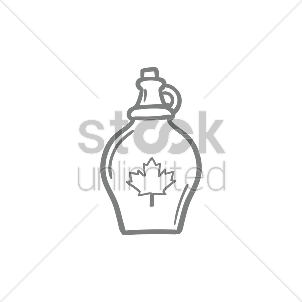 600x600 Maple Syrup Vector Image