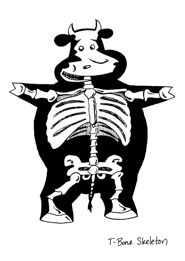 600x846 T Bone Skeleton By Hapycow