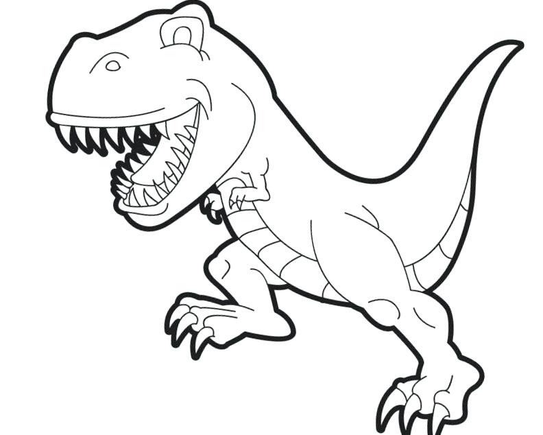 T Rex Cartoon Drawing at GetDrawings | Free download