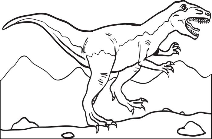 700x461 Free, Printable T Rex Dinosaur Coloring Page For Kids