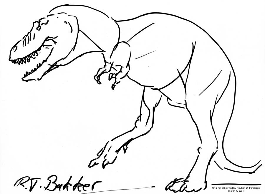 900x660 T. Rex By Robert Bakker