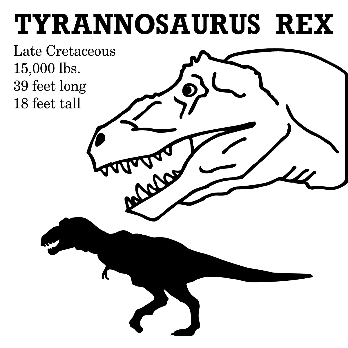 1200x1200 Head Clipart Tyrannosaurus Rex