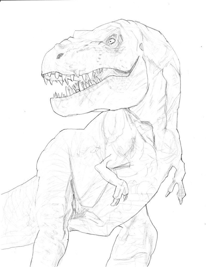 786x1017 T Rex (Jurassic Park) By Homer311