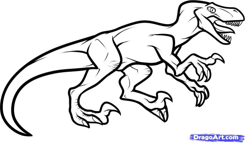 805x469 Drawing Dinosaur Drawing Tutorial As Well As T Rex Dinosaur Easy