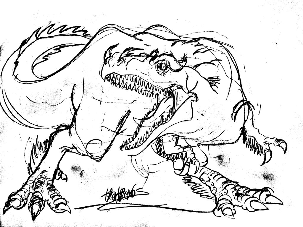 1024x768 T.rex Is A Real Dragon By Tpckrulez