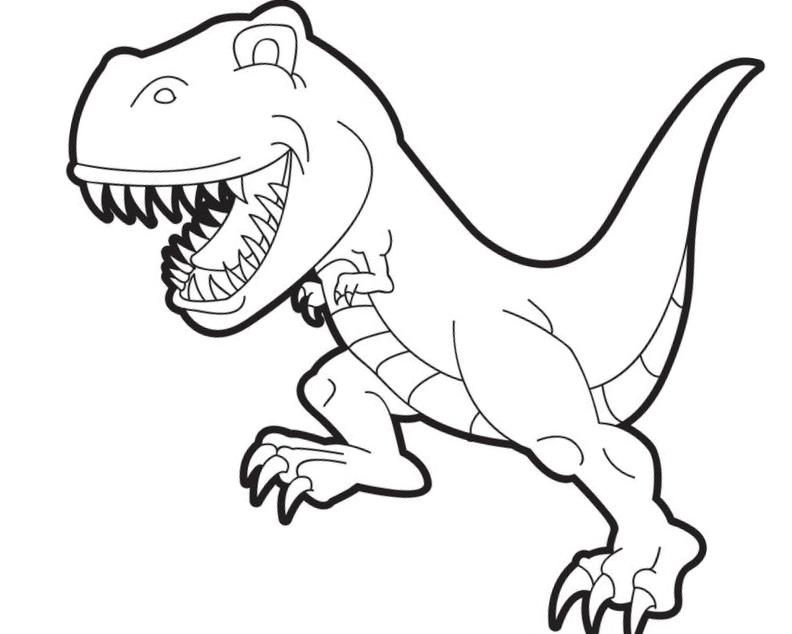 792x634 T Rex Color Page Tyrannosaurus Colouring Pages Coloring For Kids
