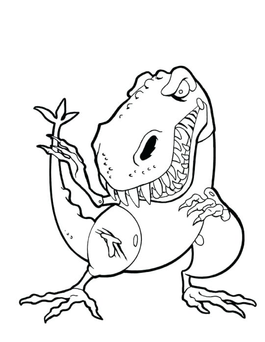 540x698 T Rex Pictures To Color Cartoon Of T Coloring Page T Rex Skeleton