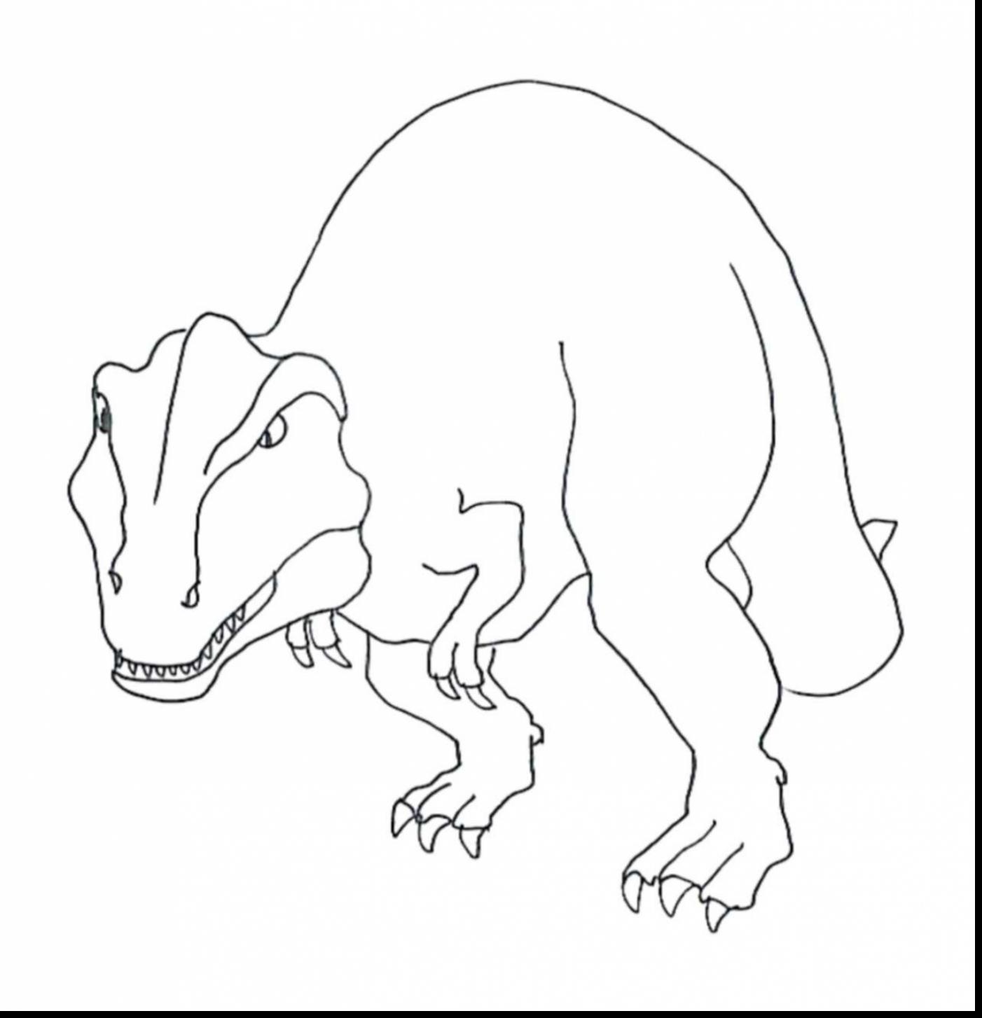 1402x1454 Good T Rex Coloring Page