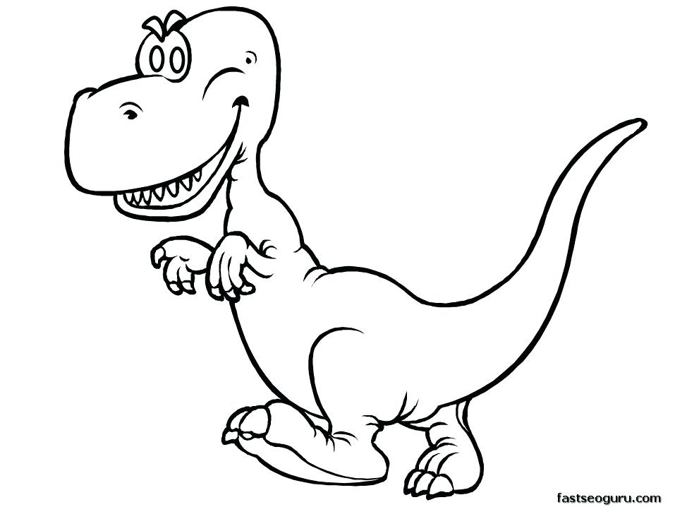 957x718 Tyrannosaurus Rex Coloring Page Murs
