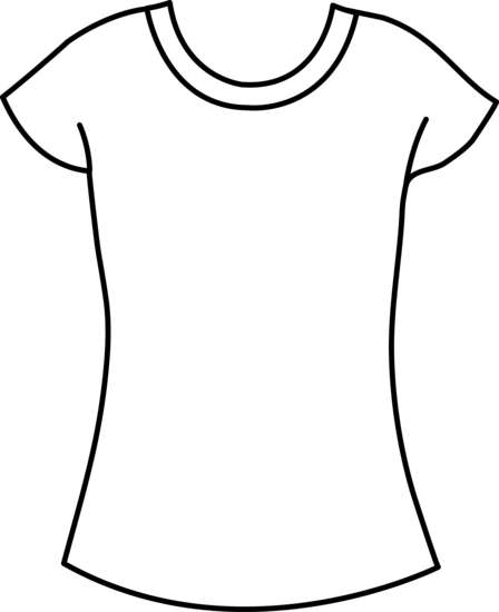 448x550 Womens T Shirt Template
