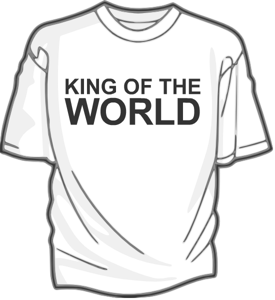 550x600 King Of The World The Self Help T Shirt Blog