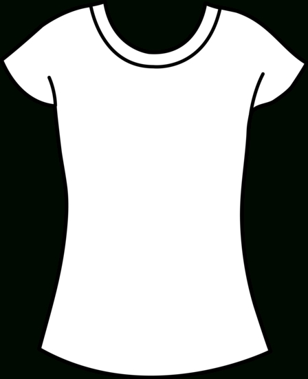 448x550 Women's T Shirt Template Template