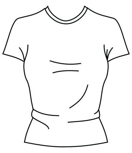 432x500 Coloring Pages ~ T Shirt Coloring Page Best Template On Templates