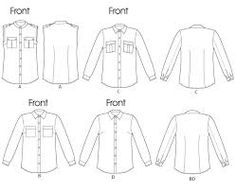 236x192 Fashion Technical Drawing Template