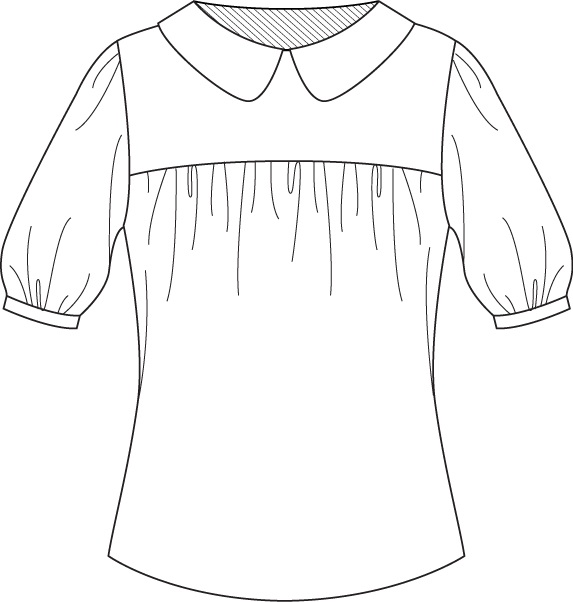 573x602 Flat Fashion Sketch