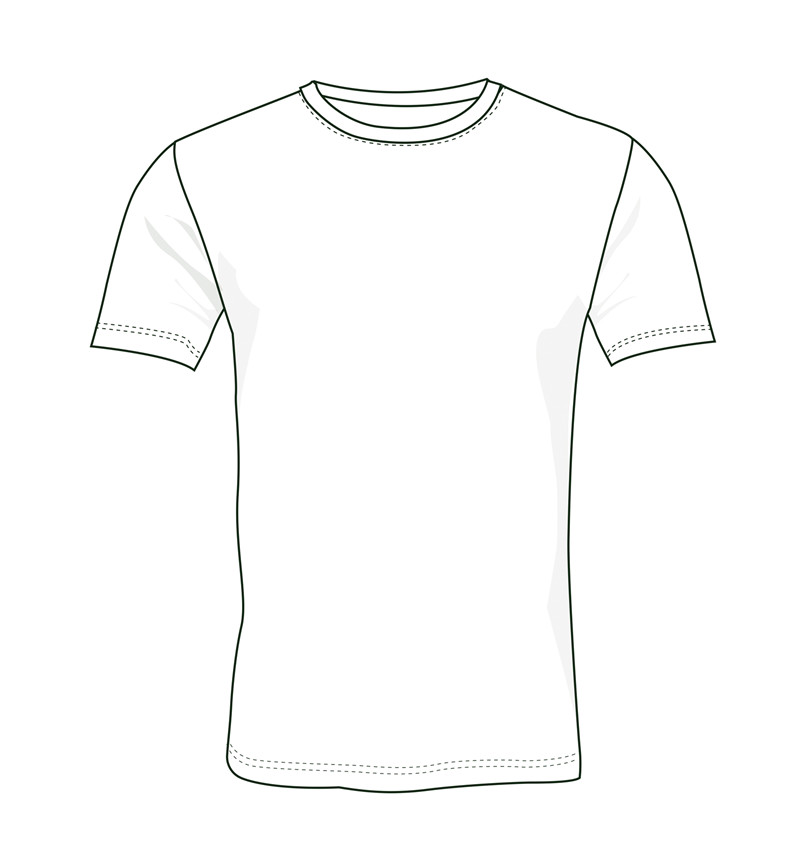 T Shirt Line Drawing at GetDrawings | Free download