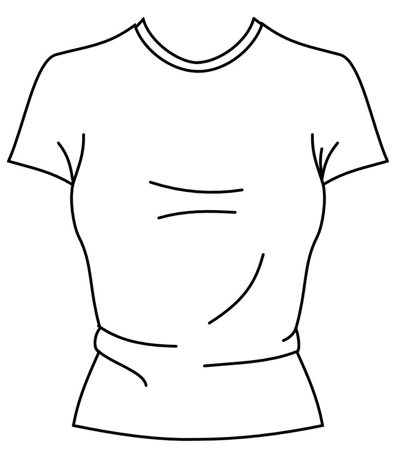 800x926 Blank T Shirt Coloring Pages