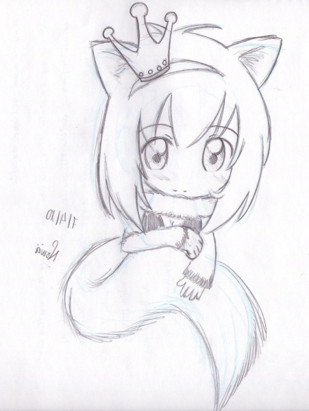 451x600 Tabby Sketch Wolf Cat Girl.nowii On Pictures Related