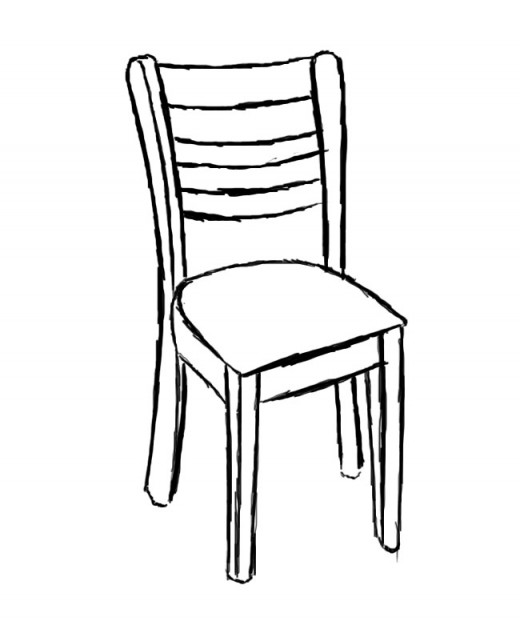 520x621 How To Draw A Chair Feltmagnet