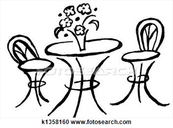 350x259 Cafe Table Clip Art Clipart