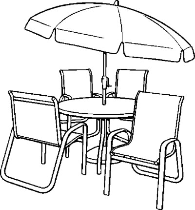 400x430 Chair Coloring Page