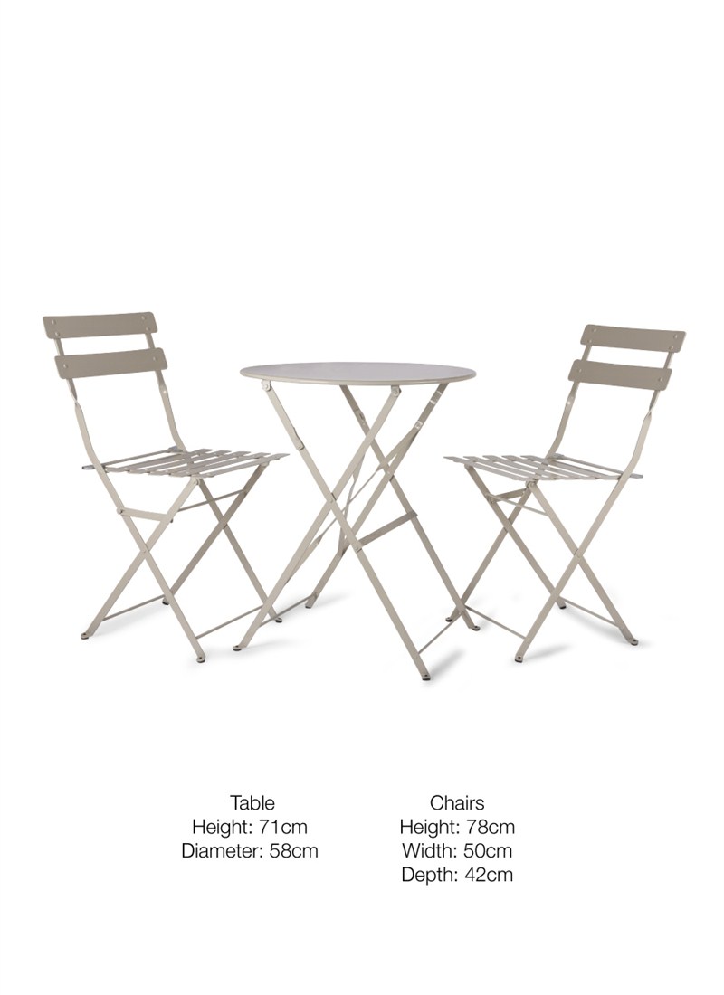 800x1100 Rive Droite Bistro Set, Small In Clay