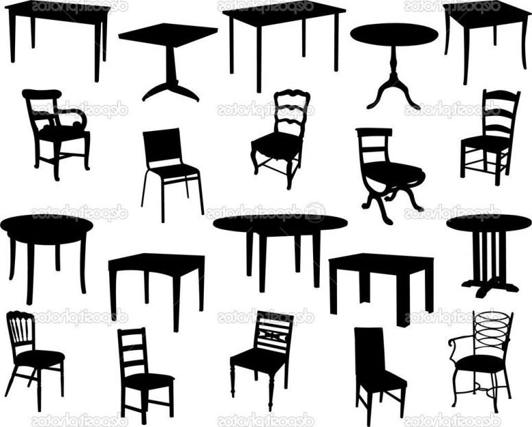775x622 Top 10 Table And Chairs Clip Drawing