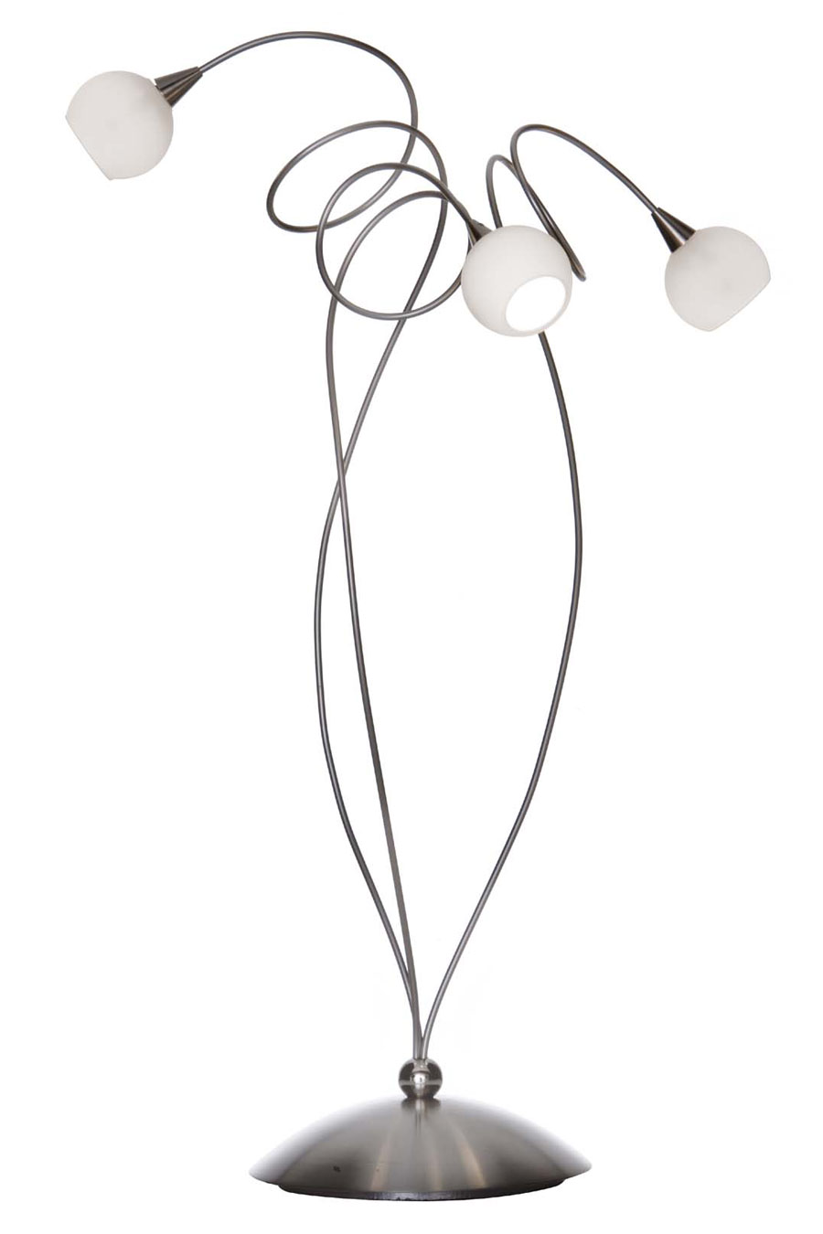 900x1350 Snowball 3 Light Table Lamp With White Glass Balls Harco Loor