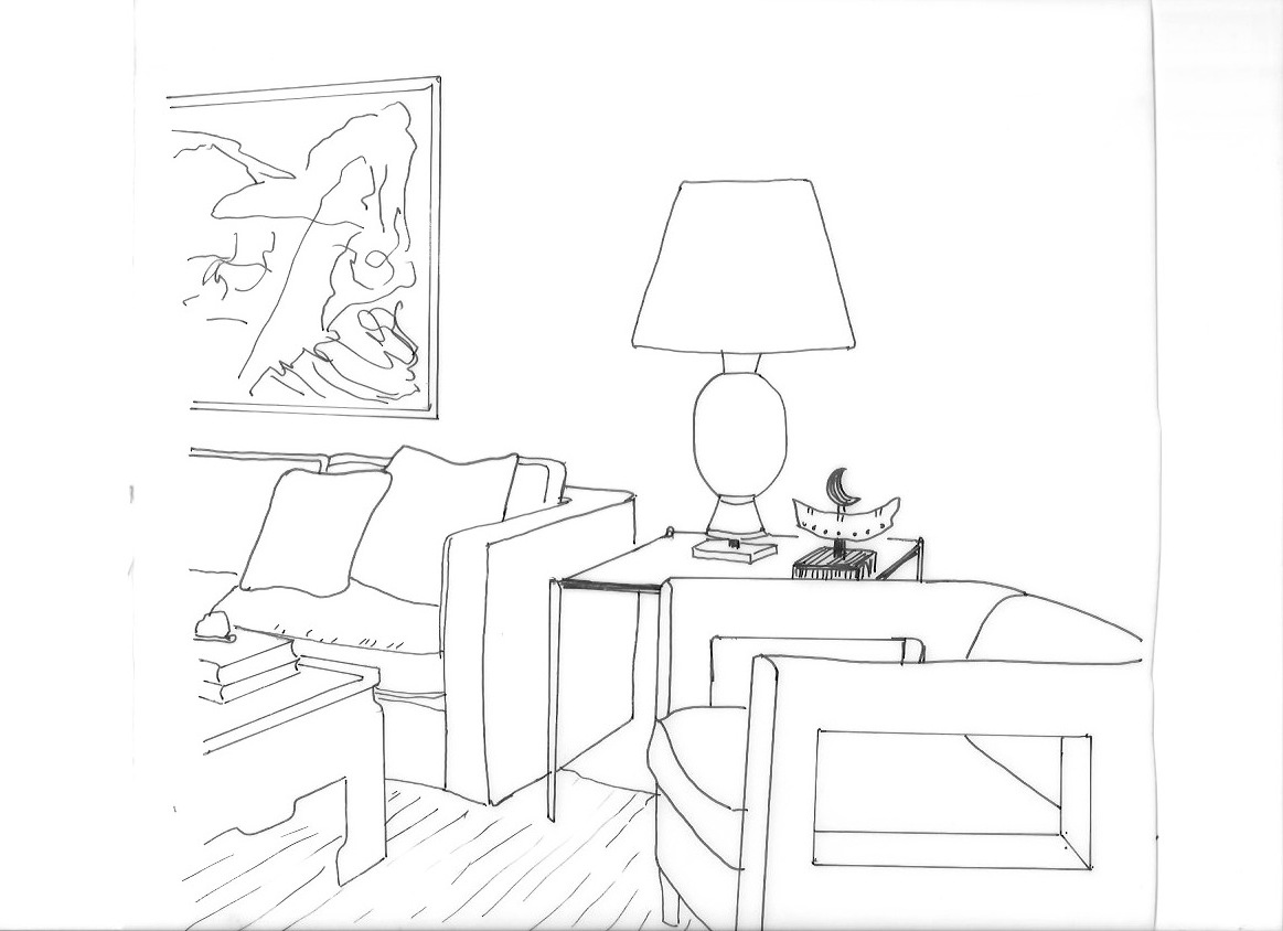 1163x844 Living Room Living Room Drawing Step By Dentyne Perspective