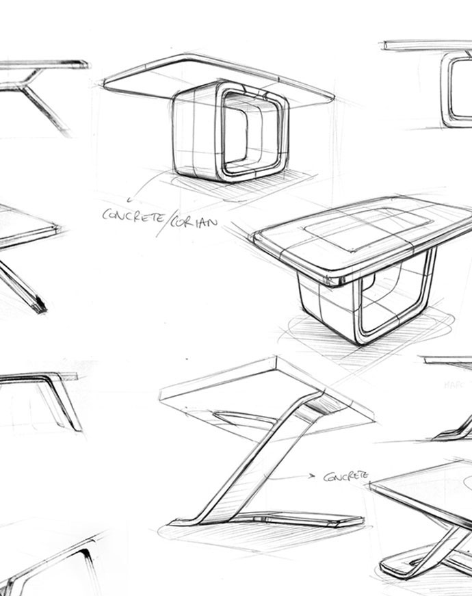 Table Perspective Drawing at GetDrawings | Free download