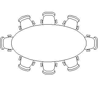 320x280 Conference Table 2d Dwg Block For Autocad Designs Cad