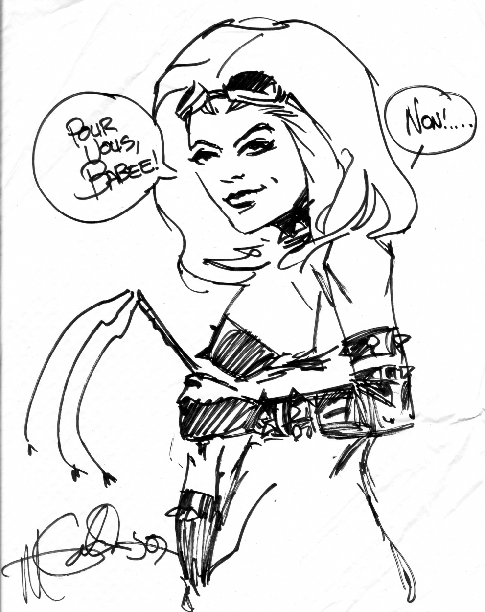 991x1250 Michael Golden's Paper Tablecloth Sketch!!!, In Spider Guile's Pro