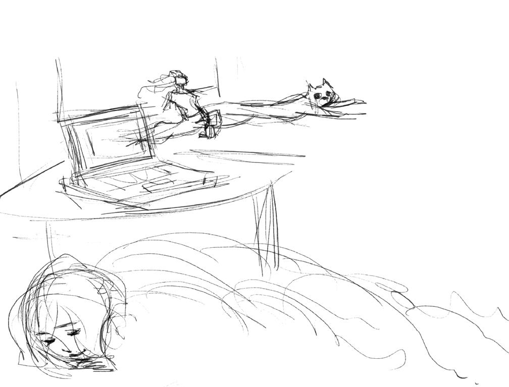 1008x767 Self Portrait The Tables Have Turned Sophia Feesh Illustrations