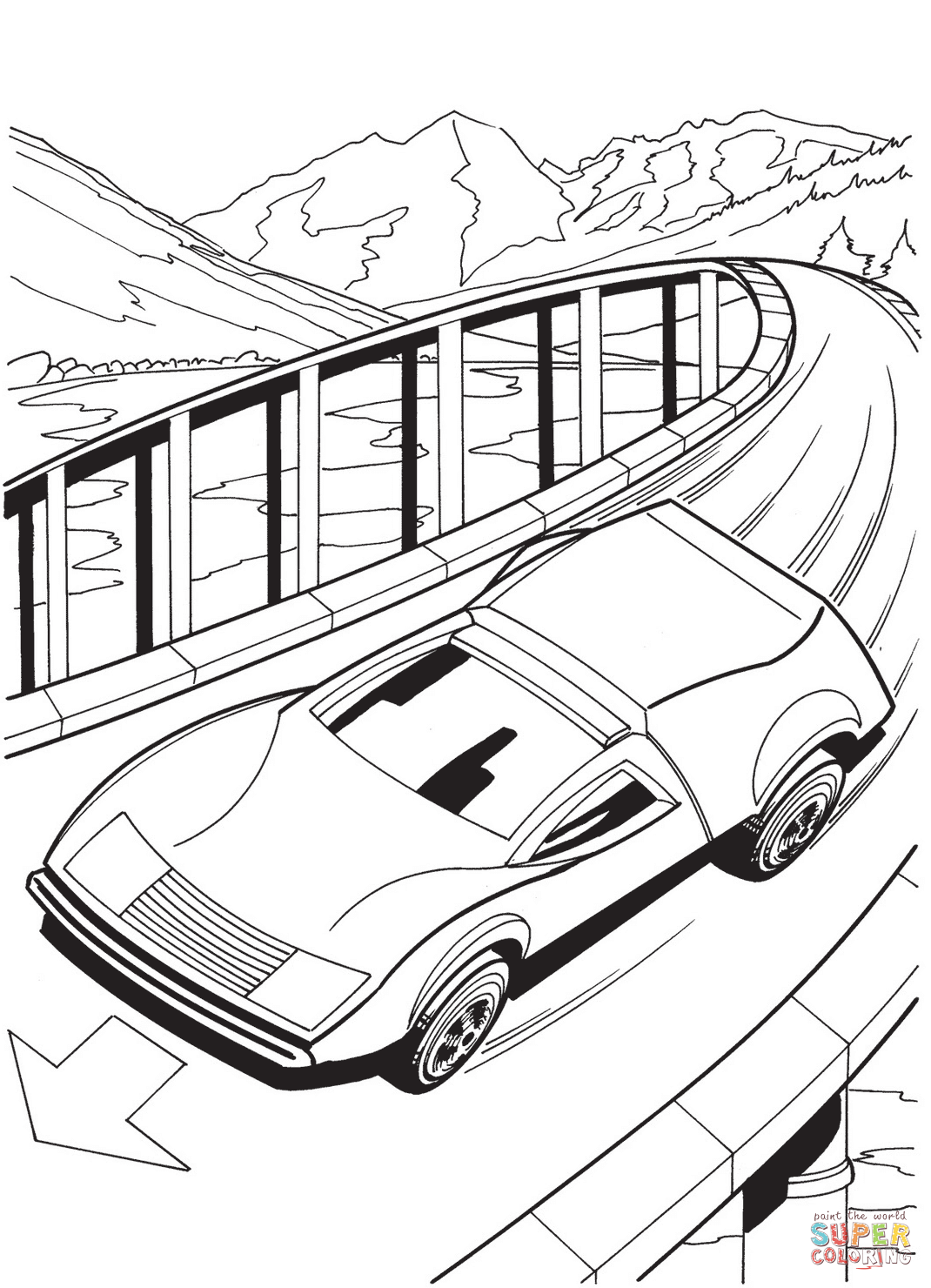 1070x1480 Hot Wheels Coloring Page Free Printable Coloring Pages