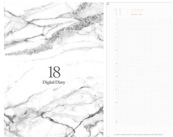 340x270 Colorful Tabs Digital Planner For Goodnotes 500 Pages White