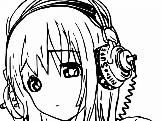 640x480 Guitar Anime Listening To Music Drawing Tabs For Crossing Field