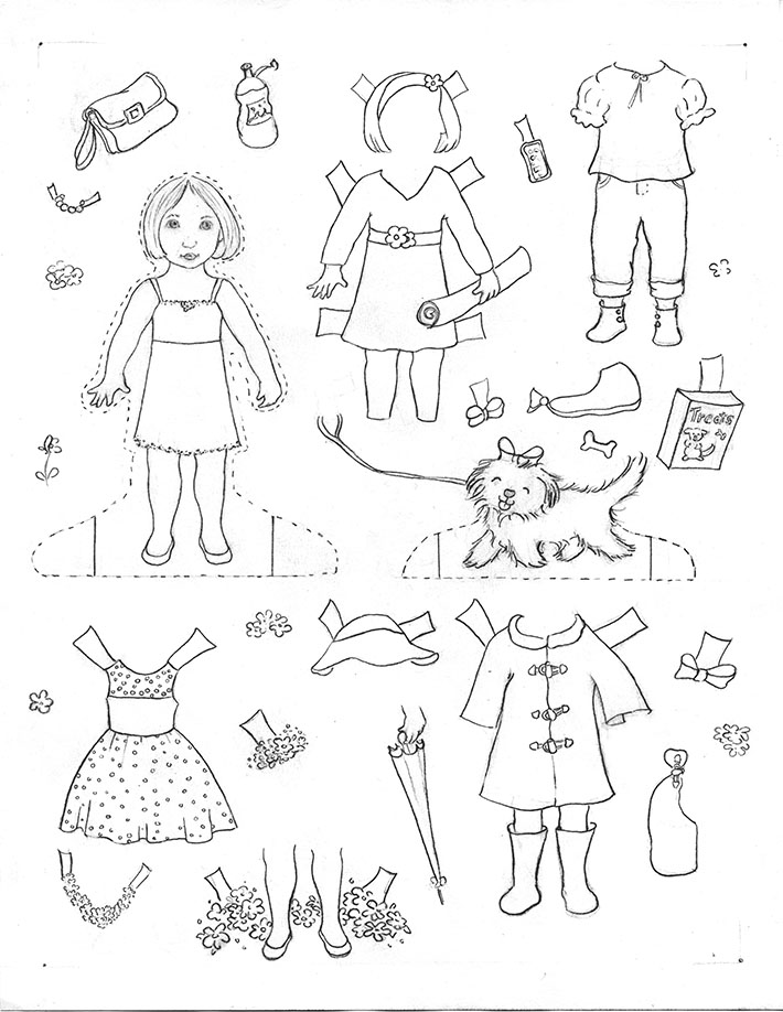 710x918 How To Make Paper Dolls