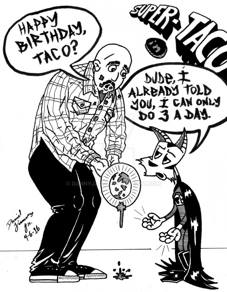 787x1015 Happy Birthday Taco El Gato By Dannyjay69