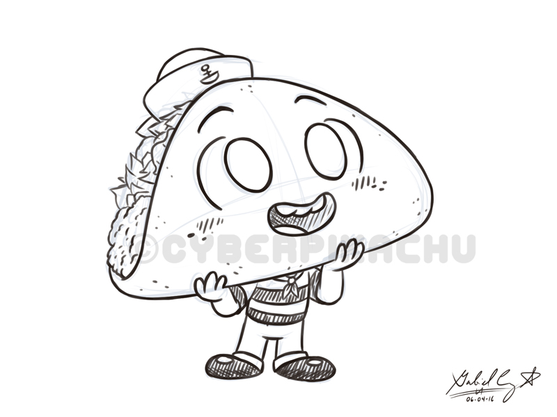800x600 Random Doodle Taco Child By Cyberpikachu