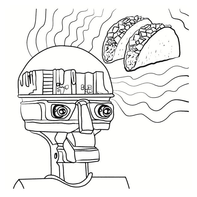 640x640 Coloring Book From El Rey Del Art Frida Bot, Taco Dreams