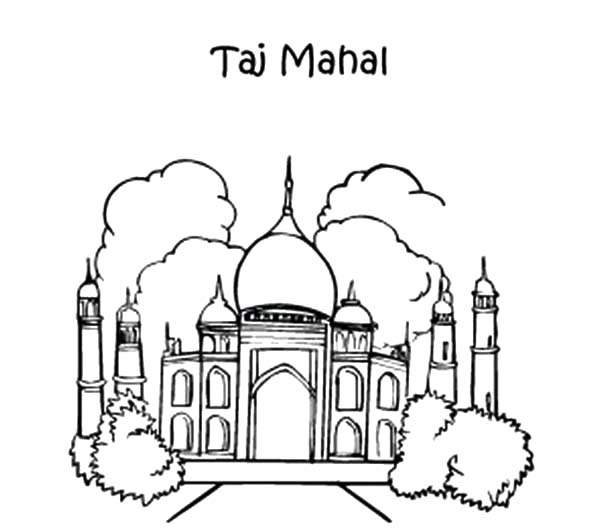 Taj Mahal Drawing