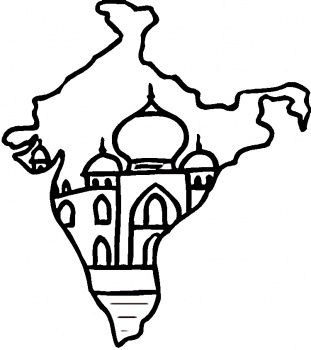 311x350 Taj Mahal Clipart