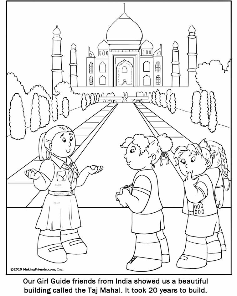 757x945 India Coloring Pages Taj Mahal The Jewel Of Muslim Art In India